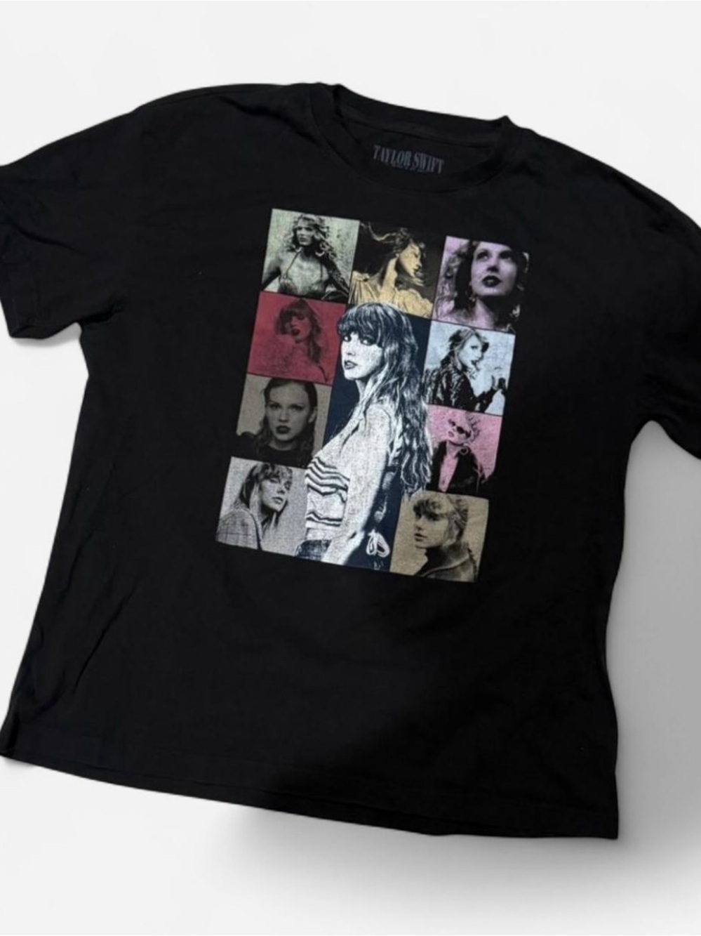 Taylor Swift Black Multi-Photo Collage Short Sleeve Tee